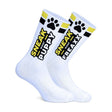 SNEAKFREAXX Woof Puppy Socks White Yellow