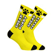 SNEAKFREAXX Woof Puppy Socks Yellow