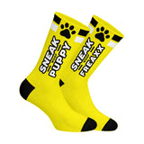 SNEAKFREAXX Woof Puppy Socks Yellow