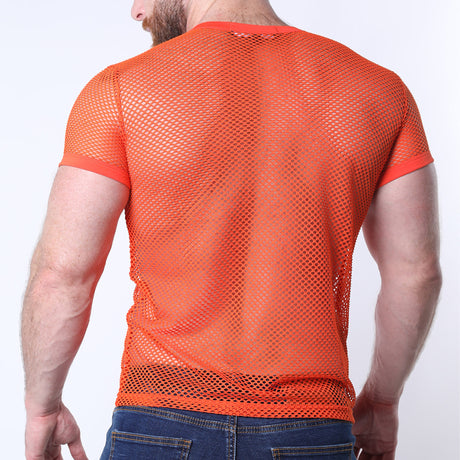 Timoteo Santorini Mesh T Shirt Orange