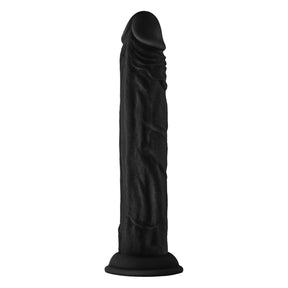 Shaft Liquid Silicone Dong Model J 9.5 Inch Black
