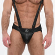 Spartas Army Neo Full Access Jockstrap Black