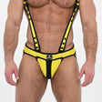 Spartas Army Neo Full Access Jockstrap Yellow Black