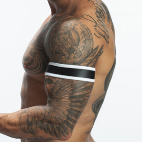Spartas Kiss Neo Bicep Strap Glossy Black White