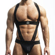 Spartas Penelope Neo Body Harness and Jockstrap Black