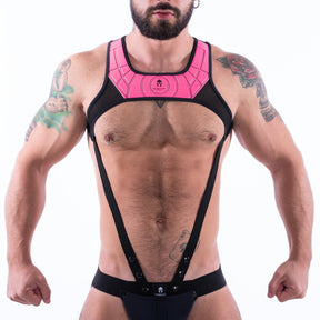 Spartas Tauro Tank Body Cock Ring Harness Pink