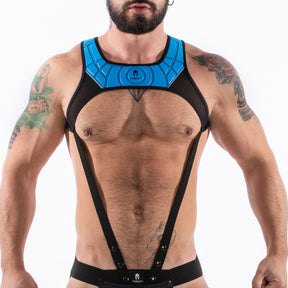 Spartas Tauro Tank Body Cock Ring Harness Turquoise