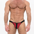 Spartas Troy Bordeaux Neo Jockstrap Black