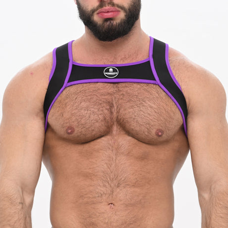 Spartas Zeus Neo Chest Harness Black Purple