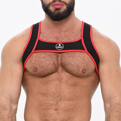 Spartas Zeus Neo Chest Harness Black Red