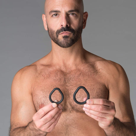 Sport Fucker Epic Hard On Cock Ring Kit 2 Pack Black