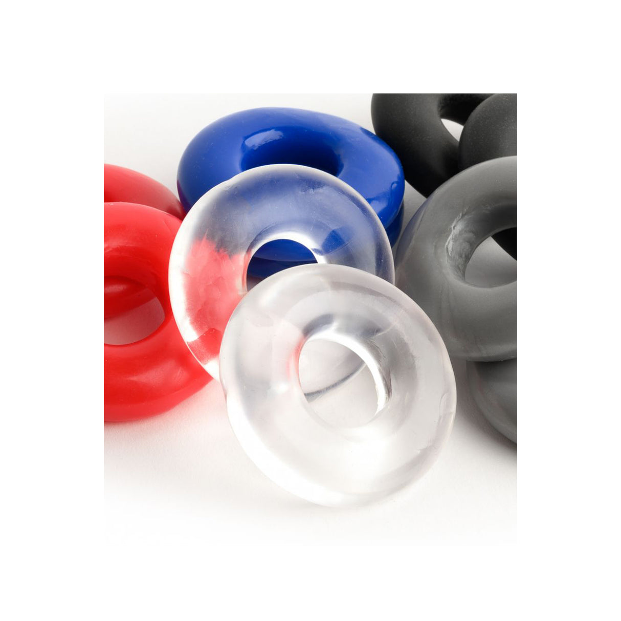 Sport Fucker Stacker Cock Ring 2 Pack Clear