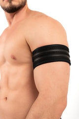 ROK Two Stripes Eco Bicep Band Black
