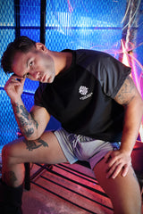 Breedwell Sweat and Sin Raglan T-Shirt Dark Grey