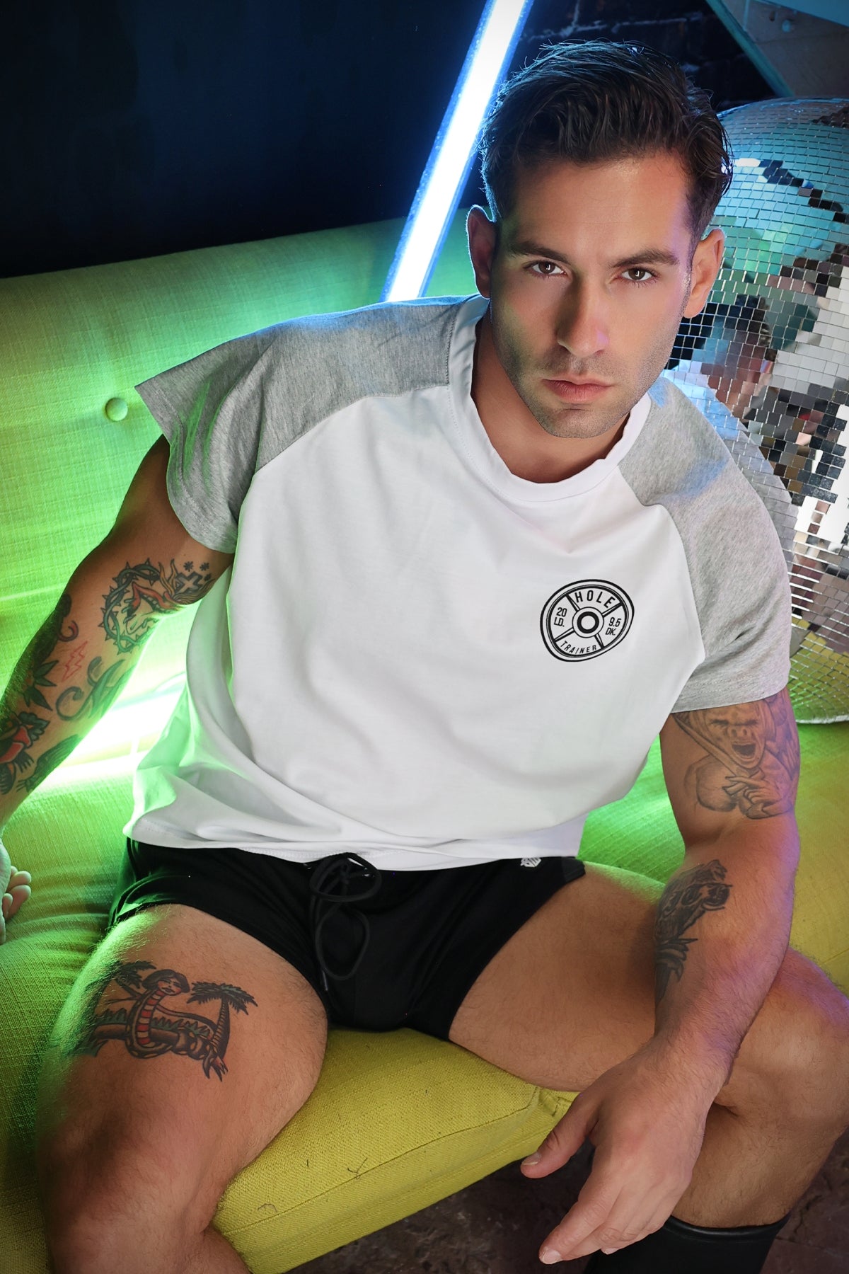 Breedwell Sweat and Sin Raglan T-Shirt White