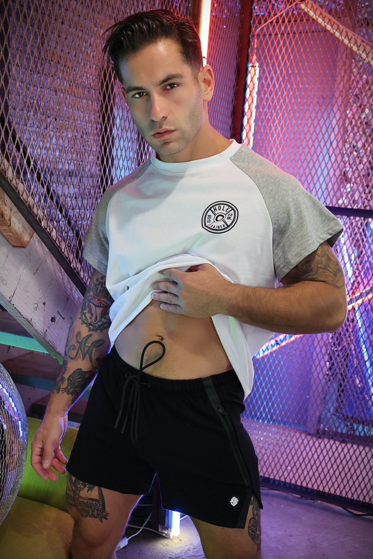 Breedwell Sweat and Sin Raglan T-Shirt White