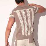 Code 22 Mosaic Shirt Taupe