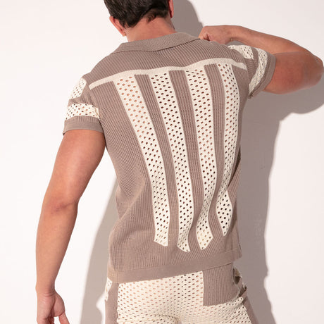 Code 22 Mosaic Shirt Taupe
