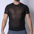 TIMOTEO Phantom Mesh T Shirt Black