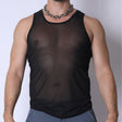 TIMOTEO Phantom Mesh Tank Top Black