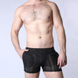 TIMOTEO Sicily Crochet Mesh Short Black