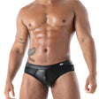 TOF Paris Kinky Full Zip Brief Black