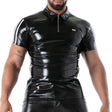 TOF Paris Latex Second Skin Polo Black