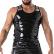 TOF Paris Latex Second Skin Tank Top Black