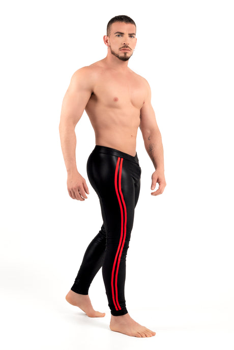 ROK Kinky Zipper Pants Black Red