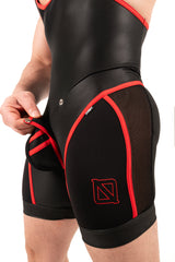 ROK Kinky Close Wrestler Singlet Black Red