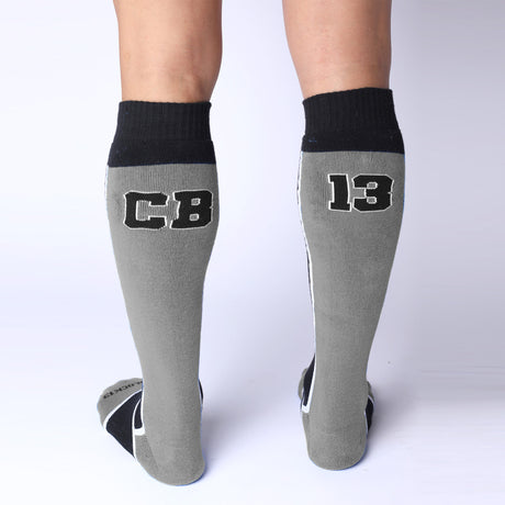 Cellblock 13 Take Down Knee High Socks Grey