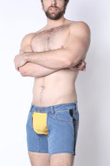 Cellblock 13 Terry Denim Chap Short Light Blue