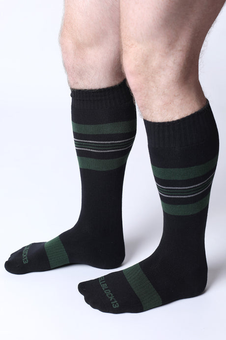 Cellblock 13 Tight End Shadow Socks Black Army