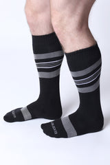 Cellblock 13 Tight End Shadow Socks Black Grey
