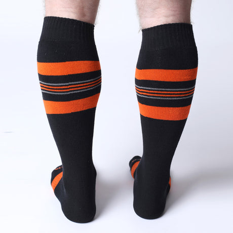 Cellblock 13 Tight End Shadow Socks Black Orange