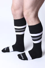 Cellblock 13 Tight End Shadow Socks Black White
