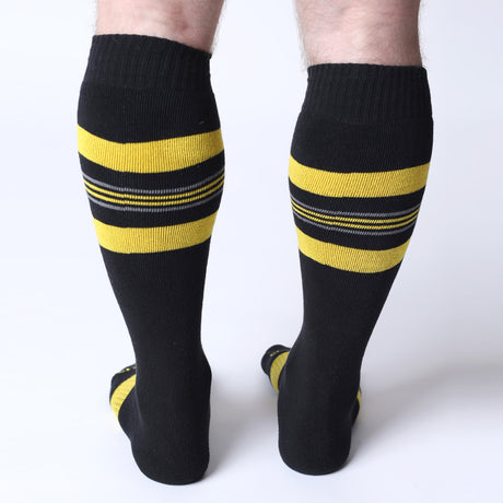 Cellblock 13 Tight End Shadow Socks Black Yellow