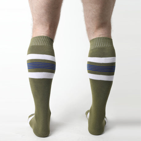 Cellblock 13 Tight End Knee High Socks Army Green