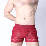 Timoteo Palmero Mesh Short Burgandy