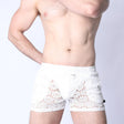 Timoteo Palmero Mesh Short White