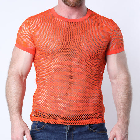 Timoteo Santorini Mesh T Shirt Orange