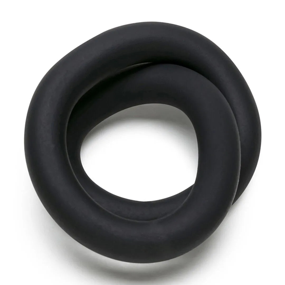 Perfect Fit Wrap Cock & Ball Ring 9" Black