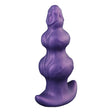 Purpleicious Liquid Silicone Knotted Butt Plug 8.1 Inch Large Purple