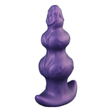 Purpleicious Liquid Silicone Knotted Butt Plug 8.1 Inch Large Purple