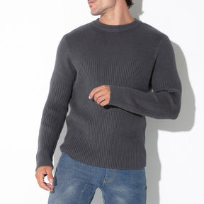Code 22 Ribbed Sweater Charcoal