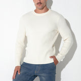 Code 22 Ribbed Sweater Off White