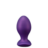 Purpleicious Liquid Silicone Eggs Butt Plug 3.6 Inch Small Purple