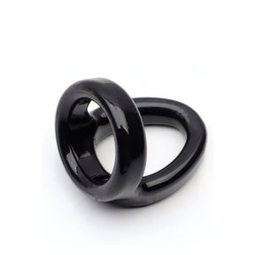 ruff GEAR Snug Tugger Cock and Ball Ring Black