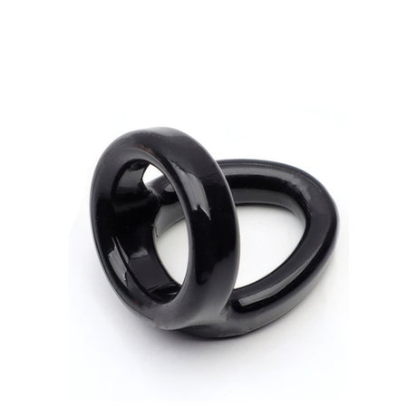 ruff GEAR Snug Tugger Cock and Ball Ring Black
