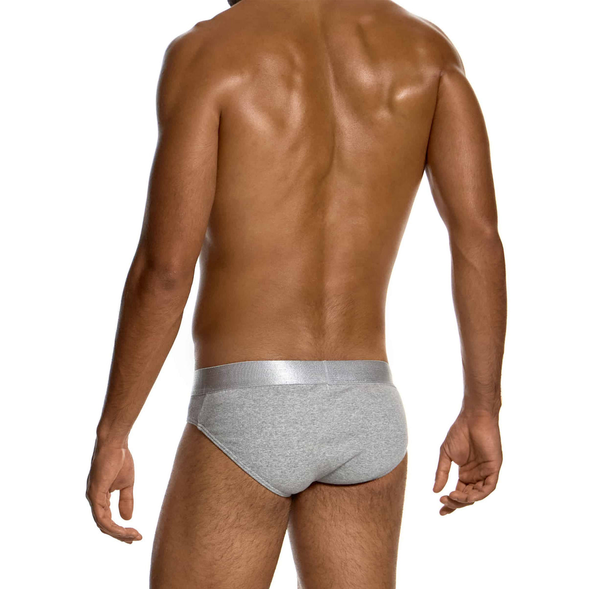 Modus Vivendi Ribbed Cotton Classic Brief Grey